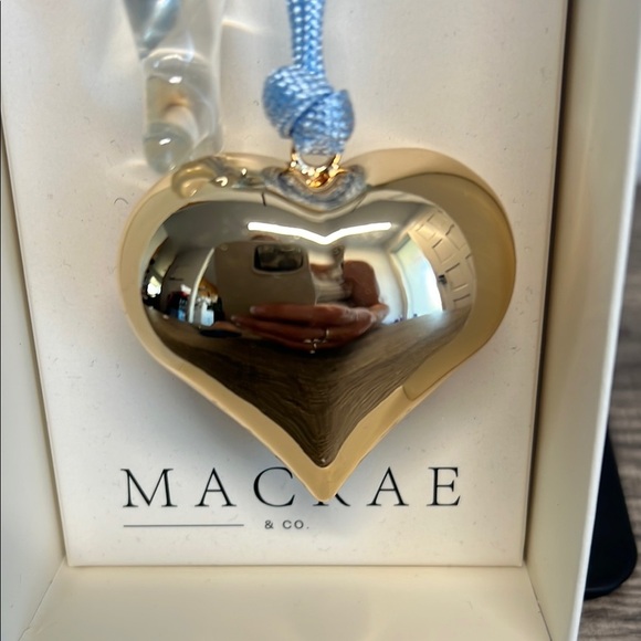Macrae & Co | Heart Bag Charm w/ Clear Fish 🐟 🤍 - Picture 2 of 6